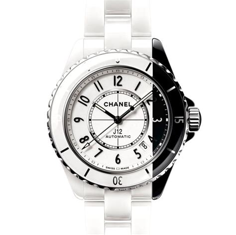 chanel black and white watch|white chanel women's watch.